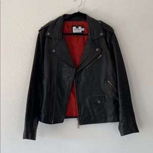 Top Man faux leather jacket